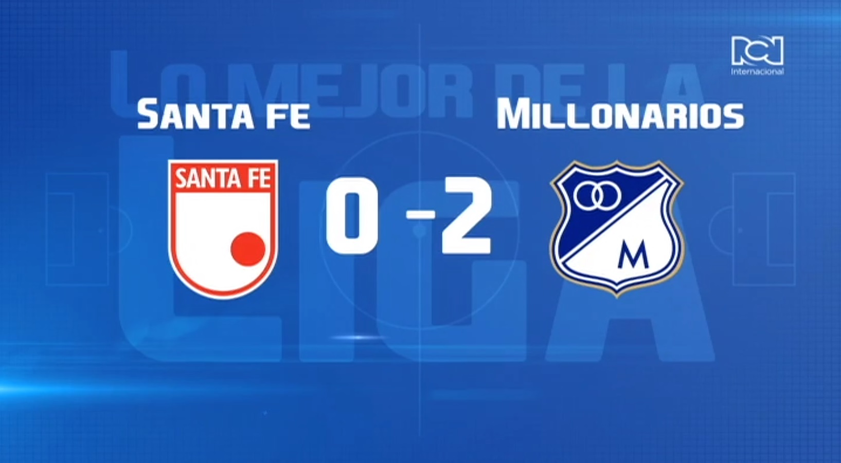 Millonarios frenó a Independiente Santa Fe en Liga y tomó el liderato de la reclasificación
