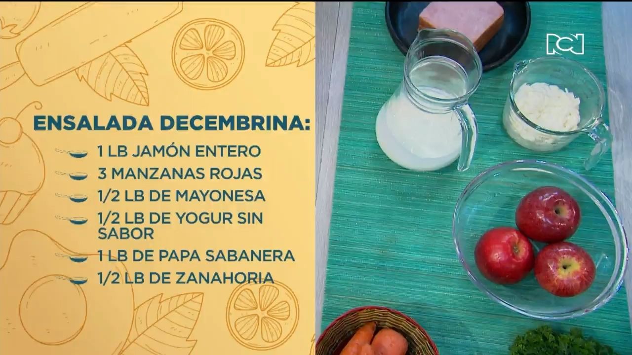 Receta: ensalada decembrina