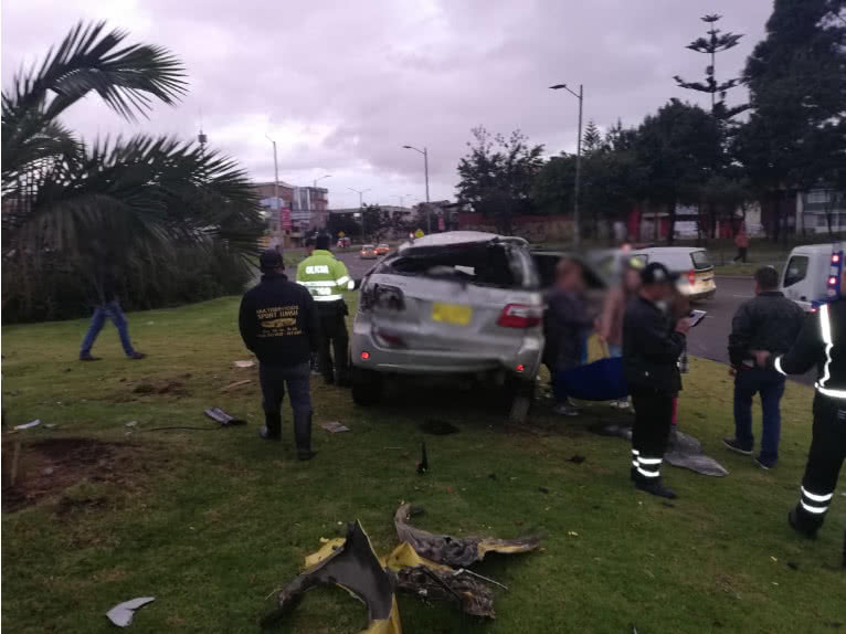 Accidente de tránsito en el occidente de Bogotá
