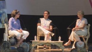 Caricatura política II. Matador y Rayma Suprani en conversación con Claudia Gurisatti