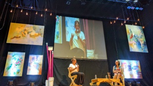 Leonor Espinosa en conversación con Brigitte Baptiste