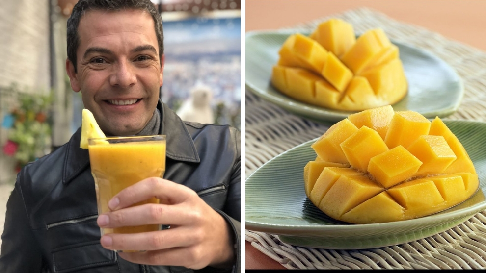 Zumo del día: mango, piña y maracuyá 