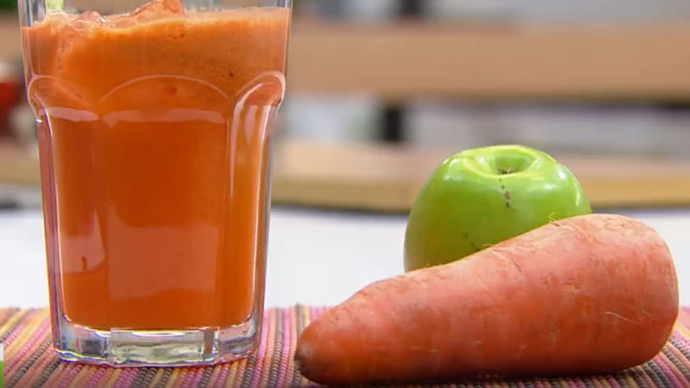 zumo de pera y manzana