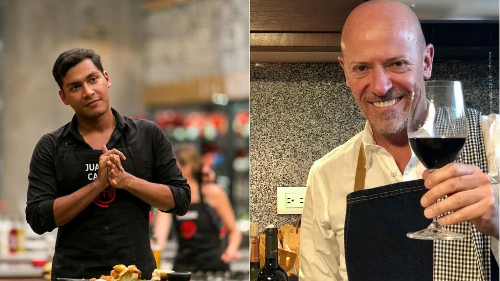 Fotos: Instagram / @juandacaribeshow - @diegotrujillo Juanda Caribe y Diego Trujillo, actualmente concursan en MasterChef Celebrity.